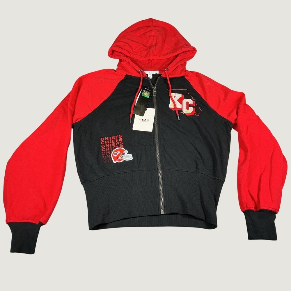 Kansas City Chiefs WEAR Erin Andrews Women's M Full Zip Hoodie NFL NWT